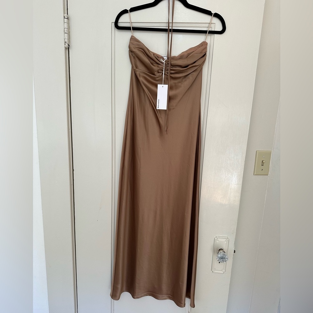 Reformation Valora Satin Dress
